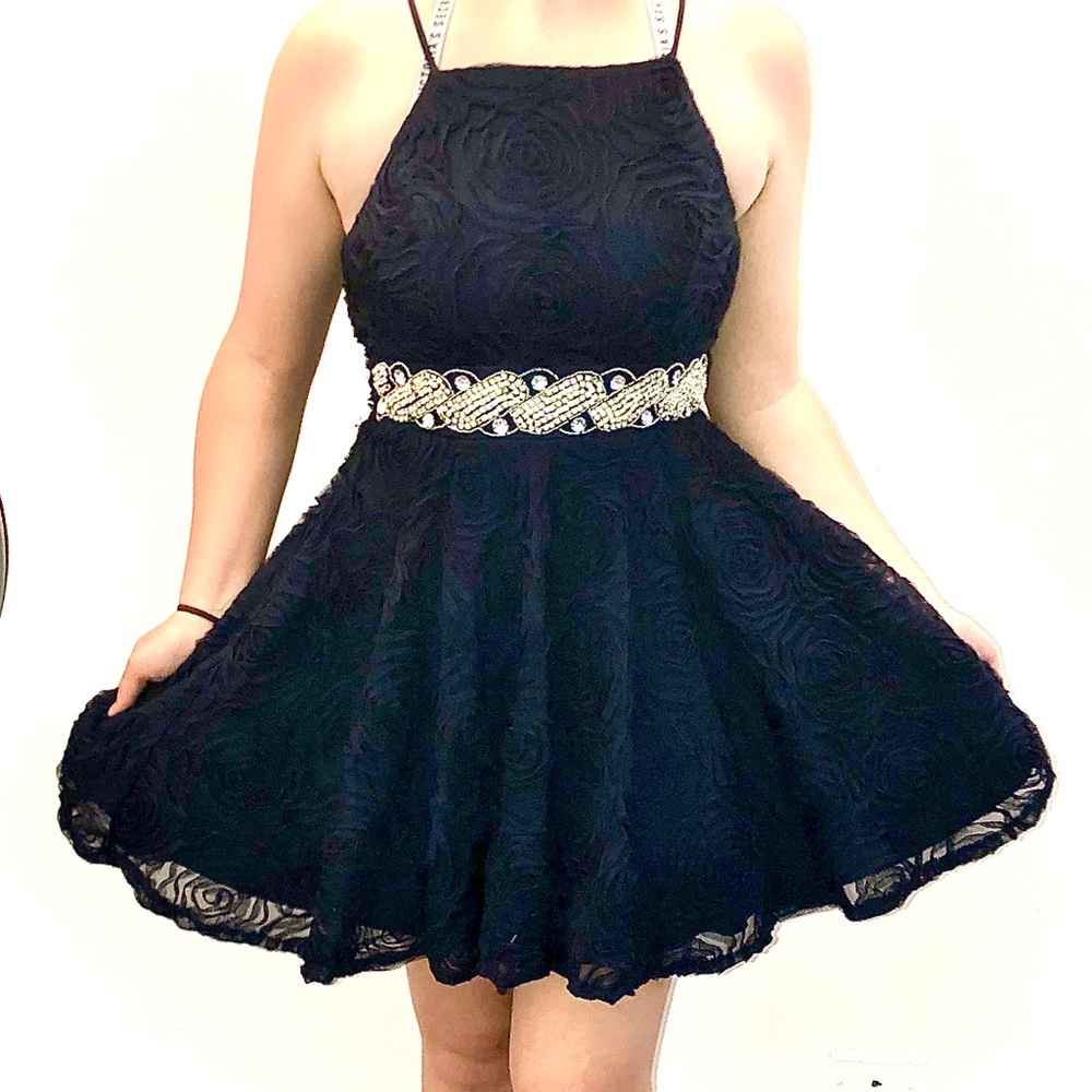 COPY - Trixxi Navy Blue Halter Dress